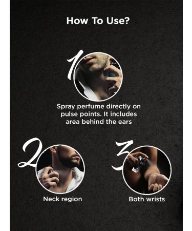 Premium Black EDT Perfume For Men - 100ml | Premium Long-Lasting Fragrance | Gift for Him - Buy Online on GoSupps.com