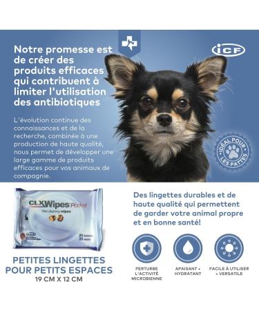 Livisto CLX Wipes for Dogs & Cats | Hygienic Cleaning - 20 Pocket Wipes | International Shipping - Buy Online on GoSupps.com