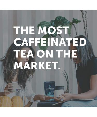 Zest Tea Blue Lady Black Tea - High Caffeine Energy Blend | 135mg per Serving | Keto-Friendly | 15 Sachets - Buy Online on GoSupps.com