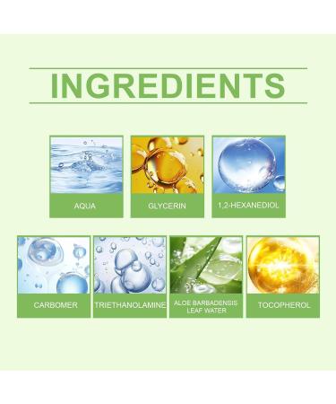  Generisch 100% Pure Aloe Vera Gel - 100ml - Organic aloe vera gel for the face natural moisturizing soothing and nourishing cream - After-sun - Daily moisturizing care (2) - Buy Online on GoSupps.com