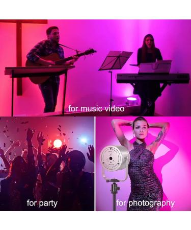 LUXCEO 10W RGB LED Video Light with Remote Control - Dimmable Photography & Video Lighting with Full Colors, Music Sync, 10 Scene Modes - Perfect for Background Light in Photography & Video Shooting - Buy Online on GoSupps.com