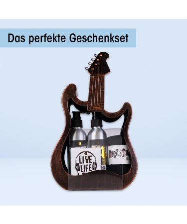 Accentra Metal Guitar Gift Set - Shower Gel Body Lotion Soap & Towel | Unique Gift for Mother's Day Father's Day Birthdays & Easter - Buy Online on GoSupps.com