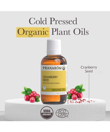 Pranarom - Cranberry Seed Virgin Plant Oil 60ml - For Skincare & Hair - Versatile Usage Options - Antioxidant-rich Formula - Certified Organic Cold-Pressed - Buy Online on GoSupps.com