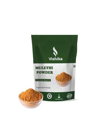 VISHIKA 100% Natural Pure Mulethi Powder | Yashimadhu | Liquorice | Glycyrrhiza Glabra | Best for Hair and Skin Care (200 G (Pack of 1)