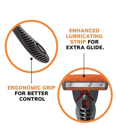 BIC Hybrid 3 Comfort Men's Disposable Razors Kit - 1 Handle & 12 Cartridges, 3 Blades - 13 Piece Set - Buy Online on GoSupps.com