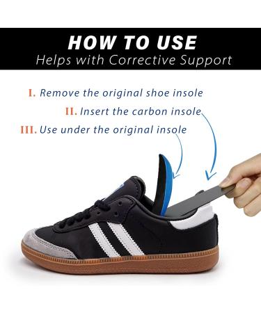 Buy Kids Insoles - Carbon Fiber Shoe Inserts for Better Posture & Foot Health | Pain Relief for Plantar Fasciitis & Seville's Disease - Buy Online on GoSupps.com