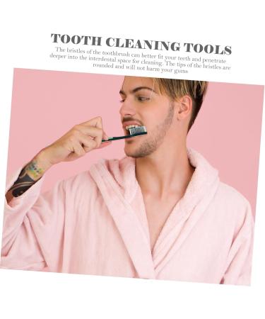 Minkissy Adult Toothbrush Set - 4 High Bristle Density Oral Cleaning Tools for Travel | Durable Effective Home Dental Care Solutions - Buy Online on GoSupps.com