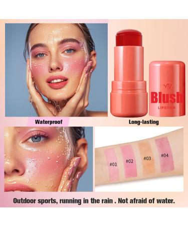 Cooling Water Jelly Blush Tint 3 Colors | Sheer Lip & Cheek Stain | Blusher Set for Smooth Finish | International Shipping Available - Buy Online on GoSupps.com
