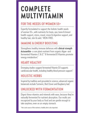 New Chapter 55+ Every Woman's One Daily Multivitamin - 72 Vegetarian Tablets - Buy Online on GoSupps.com