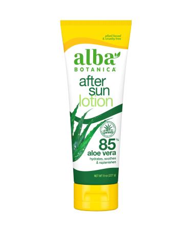 Alba Botanica After Sun Lotion, 85% Aloe Vera, 8 Oz 85% Aloe vera 8 Ounce (Pack of 1)