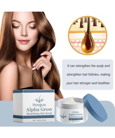 Hoegoa Alpha Grow Nourishing Hair Scrub Scalp Treatment for Hair Growth and Strengthening 3.53oz - Buy Online on GoSupps.com