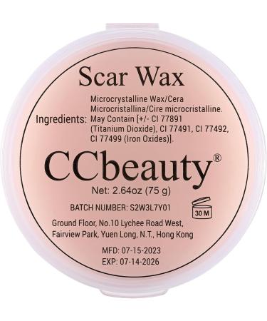 CCbeauty Professional Scar Wax (75g) for Special Effects Makeup - Halloween Cosplay Stage Kit with Double-Ended Spatula Tool - Buy Online on GoSupps.com