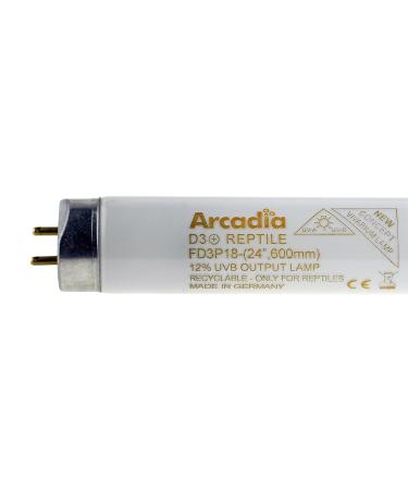 Arcadia FD3P18 D3+ 12-Percent Reptiles Lamp 18 Watt 24-inch 1 Count (Pack of 1)