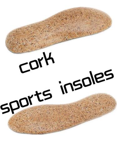 Cork Insole Cushion Inserts for Flat Feet | Orthotic Arch Support for Men & Women (Size 37-38 - Buy Online on GoSupps.com