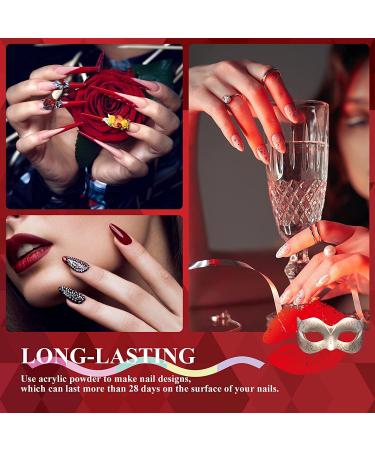 Saviland Halloween Acrylic Powder Set - 10 Colors for French Nails & 3D Nail Art - Professional Red Brown Black Polymer Powder - DIY Gifts - Gorgeous Party Queen - Buy Online on GoSupps.com