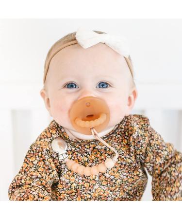 Ryan & Rose Cutie PAT Pacifier Teether - Slant Clear Rubber | Best Teething Solution - Buy Online on GoSupps.com
