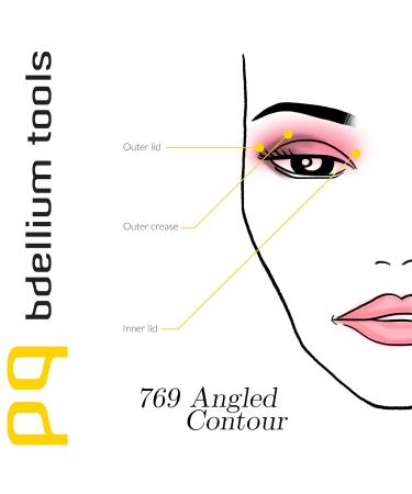 Bdellium Tools Pink Bambu 769 Angled Contour Brush - Professional Makeup Brush with Soft Synthetic Fibers for Perfect Contouring - 1pc International Shipping Available - Buy Online on GoSupps.com