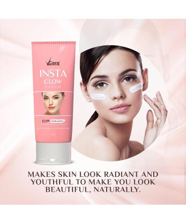VCare Insta Glow Cream with Enhanced UV Protection for Brighter Skin 50 grams - Buy Online on GoSupps.com
