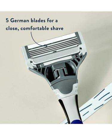 Harry's Winston Shaving Set for Men - 5 Blade Razor with Precision Trimmer, 3 Refills, Travel Cover & Shave Gel - 6pc Set - Buy Online on GoSupps.com