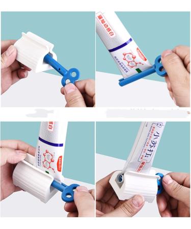 Squeezer Clip Holder Roll Toothpaste Holder Lazy Face Washer Automatic Toothpaste Squeezer Multi-Color Options Size (2.9 * 1.4 * 1.6) inches Red - Buy Online on GoSupps.com