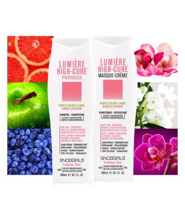 LUMIERE HIGH-CURE Shampoo for Color Treated Hair | Argan Oil & Ceramides - Perfect Colour & Shine for Dry Dull Weakened Hair - Salon Quality Care - Buy Online on GoSupps.com