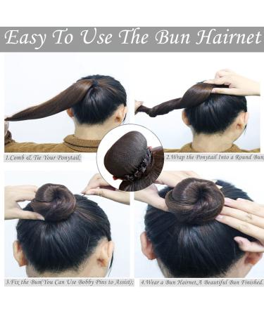KKTOCHVC Women Bun Dancer Hair Net (5pcs) - Black Lace Elastic Band Bun Cover - Buy Online on GoSupps.com