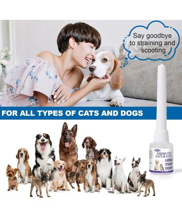 Jkrova Disposable Enema for Dogs & Cats | Rectal Gel Syringe for Constipation Relief | Quickly Softens Stool Stimulates and Eases Painful Bowel Movements | Pet Enema 6mL (3 Pack) - Buy Online on GoSupps.com