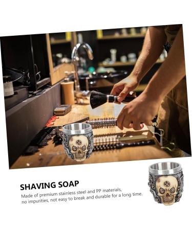 Minkissy 2-Pack Stainless Steel Soap Holder for Men Rustproof Shaving Shell in 2 Colors 8.5x7cm - Buy Online on GoSupps.com