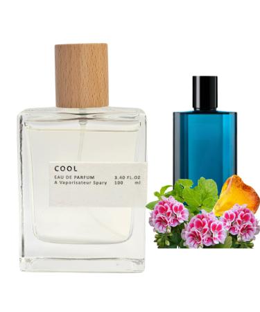 Cool Cologne for Men 3.4oz / 100ml Eau de parfum Long Lasting Fragrance for Men (Oil Concentration 15%)