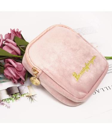 Honbay Classic Stylish Sanitary Napkin Bag Tampons Pouch Nursing Pad Holder - Pink - Buy Online on GoSupps.com