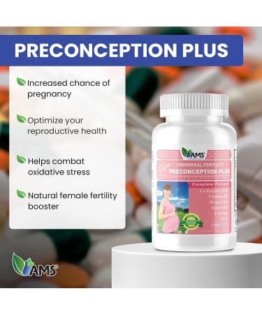 America Medic & Science Preconception Plus - 180 Vegetable Capsules - Buy Online on GoSupps.com