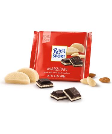  Ritter Sport Ritter Sport Chocolate with almond paste 100g - Pack of 12 - Buy Online on GoSupps.com