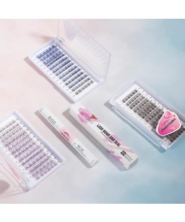 DIY Cluster Lash Extensions 78 PCS | Crislashes Soft Lash Clusters 13 Rows | Reusable at Home | F13 Mix 8-16mm | Brown-D-Curl-mix8-16 - Buy Online on GoSupps.com