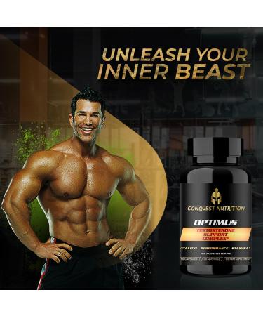 Conquest Nutrition Optimus Testosterone Support Complex 90 Capsules - Buy Online on GoSupps.com