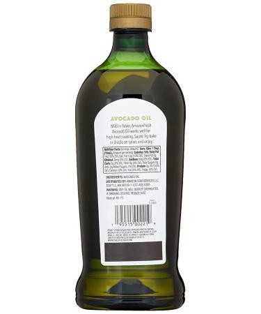 AmazonFresh Avocado Oil 33.8 fl oz (1L) - Premium Quality, Cold-Pressed Oil for Cooking and Skincare - Buy Online on GoSupps.com