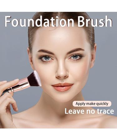 GFOUNS Foundation Brush - Angled & Flat Top Kabuki Brush for Liquid, Cream, and Powder Makeup - Professional Synthetic Brush for Flawless Face Blending (2 Pack) - Buy Online on GoSupps.com