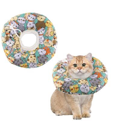 Tokseo sore crane cat adjustable cat collar anti -bite cats of the ruff of the sore cat soft for cats small dogs after surgery injuries (s)