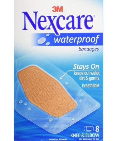 Nexcare Waterproof Knee & Elbow Bandages 8 Each