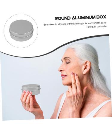 minkissy Box Powder Makeup Lip Gloss Containers Aluminum Cream Container Empty Aluminum Tins Travel Jar Storage Tank Storage Box Storage Jar Toiletries Tin Box medium As Shown - Buy Online on GoSupps.com