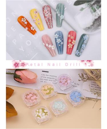 Kalolary 3D Colorful Flower Nail Charms & Silver Pearl Caviar Beads - Nail Art Decorations for Women and Girls (6 Boxes) - Buy Online on GoSupps.com