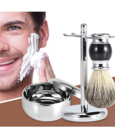 Professional 3-in-1 Razor Tool Stand Set for Men | Shaving Brush Bowl & Holder | Alloy Design - Buy Online on GoSupps.com