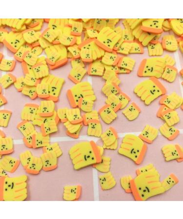 100g Smiley Banana Slices Polymer Soft Clay Sprinkles for Decoration Nail Sticker DIY Making Phone Case Decor - Buy Online on GoSupps.com