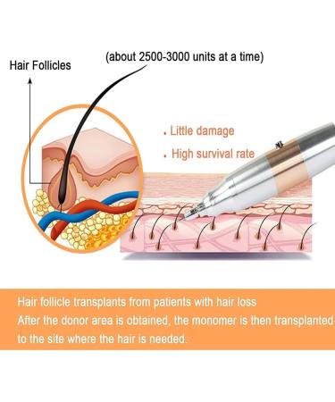 FUE Hair Follicle Extractor Hair Transplant Treatment Hair Follicles With Pedals Speed Mode 3 Speed Adjustment For Thicker Hair Regrowth Beauty Salon - Buy Online on GoSupps.com