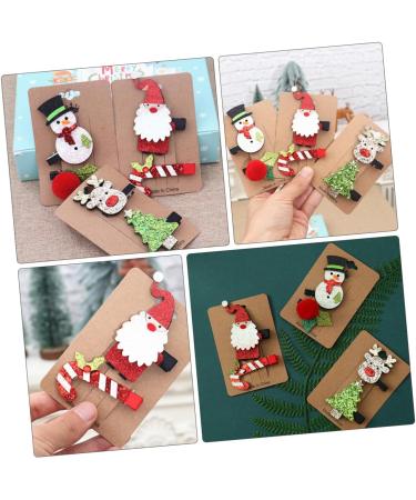 Beavorty 3 Set Christmas hair clips antler hair clip xmas party favor kids christmas hair barrettes xmas hair clips girls hair accessories Christmas Headdress Headgear elder plastic - Buy Online on GoSupps.com