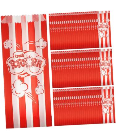 HOMSFOU 250 Pcs Popcorn Packaging Bag Snack Container Cookie Container Chip Container Popcorn Machine Supplies Popcorn Bags Individual Servings Candy Containers Snack Bag Carton Paper Food - Buy Online on GoSupps.com