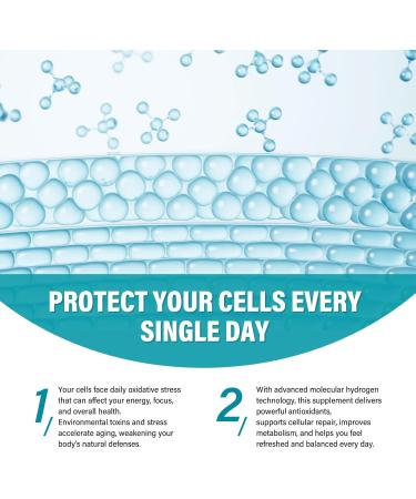 Hydrogen Water Tablets Hydrogen Water Supplement for Brain Health - 12 ppm H2 Tablets with Magnesium to Support Cognitive Function Mental Clarity & Energy Levels 120 Count (Pack of 1) - Buy Online on GoSupps.com