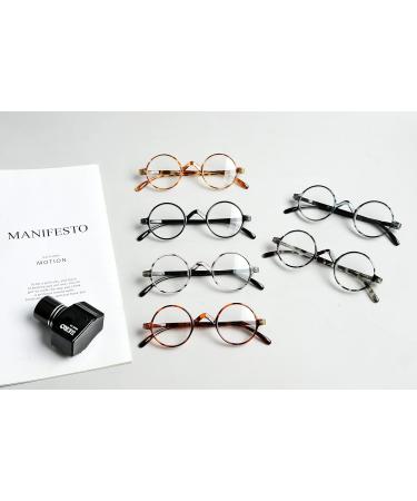 BLUESS Vintage Round Reading Glasses - Stylish Black Readers (1.50x Magnification) - International Shipping Available - Buy Online on GoSupps.com