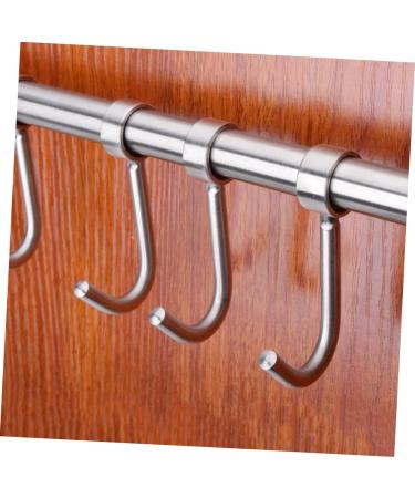 Mikikit Stainless Steel Hangers 1pc Steel Bedroom Duty Hooks Heavy Hanger Rack for Towel Clothes Wall Coat Hat Moveable Kitchen - Buy Online on GoSupps.com