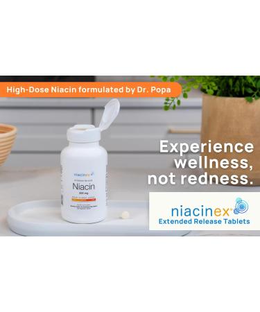 Niacinex Niacin 500mg Tablets - 2 Pack - Minimal to No-Flush Extended Release Vitamin B3 Supplement - Cholesterol Balance Nicotinic Acid - Vegan cGMP Made in The USA - 400 Count - Buy Online on GoSupps.com