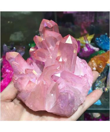 Natural Crystal Rough Crystal Cluster 260-320g Rare Beautiful Rose Flame Quartz Crystal Cluster Specimen - Buy Online on GoSupps.com